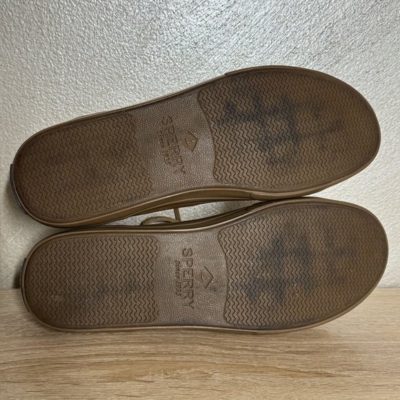 Sperry Striper II LTT Cognac Leather Low Top Sneakers Sahara Men 10 Oxford Shoes - Picture 6 of 12